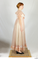  Photos Woman in historical Celebration dress Historical Clothing a poses pink dress whole body 0007.jpg